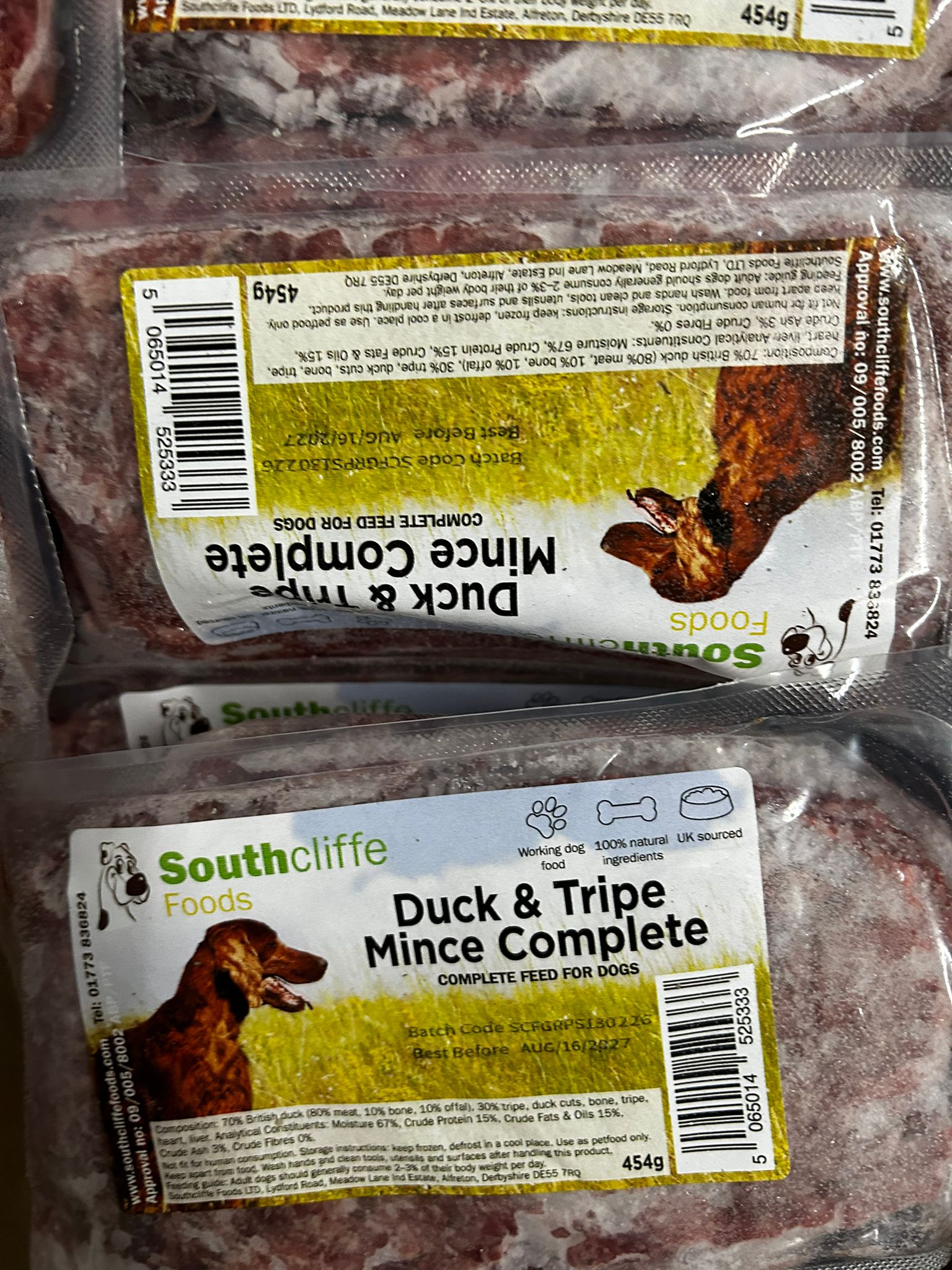 Duck and tripe 454 grams