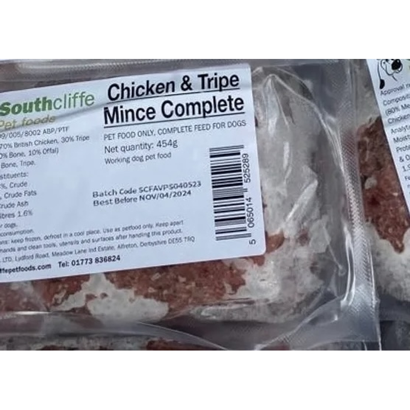 Chicken and tripe 454 gram 80-10-10