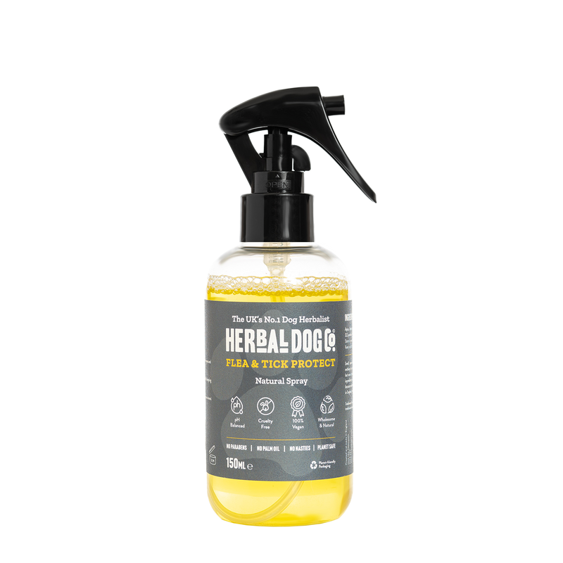 Natural flea and tick protect spray