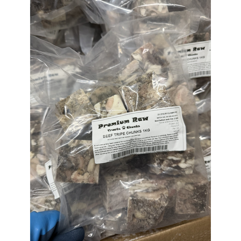 Premium Raw 1 kg Beef tripe chunks