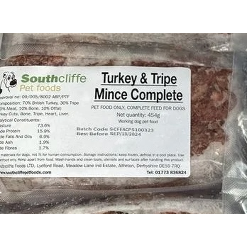 Turkey And Tripe 454 gram 80-10-10